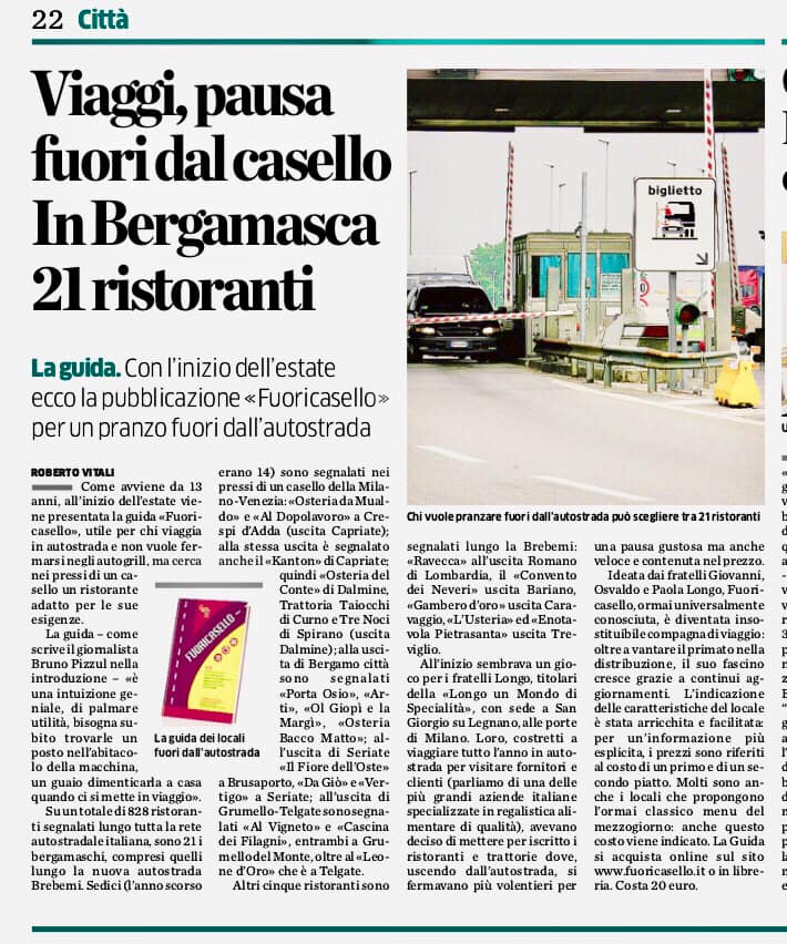 In Bergamasca 21 ristoranti